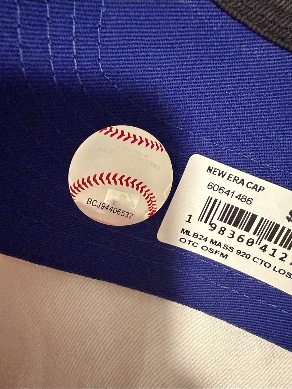 LA Dodgers New Era Royal Blue LA Embroidered 9TWENTY Cap - Picture 8 of 8